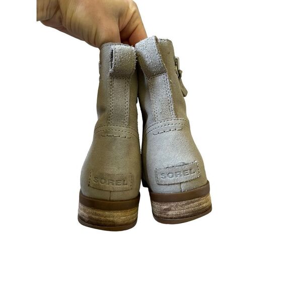 Sorel Emelie Zip Boots Gray Tan size 9 - Picture 3 of 14